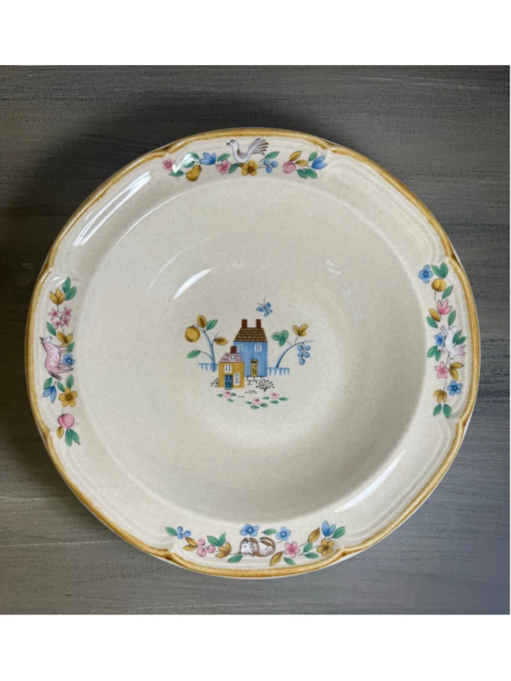 Vintage International Heartland Stoneware 9 Inch Serving Bowl Japan Cottagecore